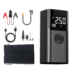 2 In 1 Portable Multi-functional 150psi Car Jump Starter Air Compressor 1000A Power Bank with Emergency LED Lighting Tire Pressure Detection