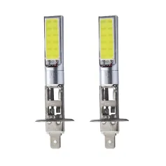 H1/H3 Pair Car LED Fog Lights 10W Front Fog Lights COB Chip Fog 6000K LED Headlight Light Bulb Super White for Fog Driving Light Daytime Running Light