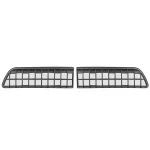 2pcs Air Inlet Protective Cover Anti-insect Anti-fouling Front Cover Air-Conditioning Cover For Tesla Model Y 2020-2022