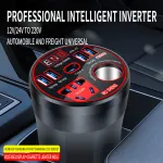 Car Inverter 12V 24V To 220V Power Converter 200W Multi-Function Car Socket Charger Mobile Phone Fast Charging with Digital Display