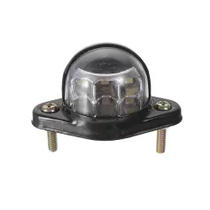 12V 6 LEDs Number Plate License Light Reflector For Trailer Truck Lorry