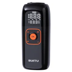 Suitu Portable Cordless Electric Car Air Pump with Built-in LED Light 6000mAh Battery 120W Car Inflator for Car Motorcycle Bike Ball