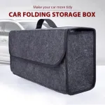 Car Trunk Organizer Storage Bag Anti Slip Compartment Boot Storage Organizer Tool Storage Bag Trunk Organizer Soft Felt Storage Box
