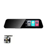 B15Y 4.5 Inch Touchscreen 1080P HD Front and Rear Dual Recording Rearview Mirror Driving Recorder Night Vision Rear Camera AI Chip Wide Angle Car DVR