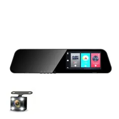 B15Y 4.5 Inch Touchscreen 1080P HD Front and Rear Dual Recording Rearview Mirror Driving Recorder Night Vision Rear Camera AI Chip Wide Angle Car DVR