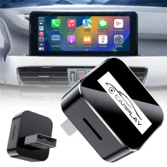 LAESD Q1AD 2 in 1 Wireless CarPlays Androids Auto Bluetooth 5.0 وایەر بۆ گونجێنەری بێتەل Smart USB Dongle