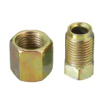 25x Male+25x Female M10 Copper Brake Pipe Fittings Metric Nuts For 3/16\\ Tube