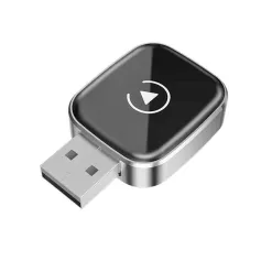 2 in 1 Wireless Carplay & Android Auto Adapter, Convert Wired to Wireless Adapter for Apple Carplay with Fast Stable 5.8Ghz WiFi Bluetooth Connection