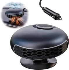 2 In 1 Car Fast Heating and Cooling Car Heater Portable Car Heater 12V 360° Adjustable Car Heater and Defroster Car Heater Defroster