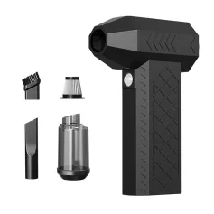 AJ-C1 2-in-1 Cordless Blower Vacuum and Air Duster 4000mAh Brushless Motor Rechargeable Turbo Fan Adjustable Speed for PC Keyboard Car Home Garden Camping