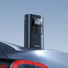 BASEUS BS-CG034 Corded and Cordless 2-in-1 Tire Inflator 75W LCD Display Car Tire Inflator Pump 2000mAh Power Bank