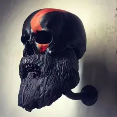 Soporte para casco de motocicleta con forma de calavera, gancho de pared para casco de motocicleta, expositor para casco de motocicleta