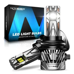 Novsight A500-N95 2PCS 130W 30000LM LED Headlight Bulbs 6500K Bright White Car Front LED Headlights IP68 Waterproof Level