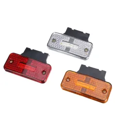 Red/White/ Amber/ 24V 4LED Truck Side Marker Lights Trailer Clearance Tractor Van Side Lamp