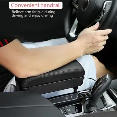 Multifunctional Car Armrest Console Box Organizer Storage Universal Armrest Supports Elbow Rest Pads Armrest Extenders Adjustable Height Armrest Box