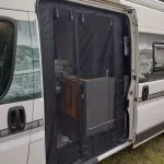 180X133cm RV Door Curtain Mosquito Anti-Fly Sunshade Curtain Middle Door Insect Net Tailgate Sunshade Net