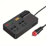 Car Inverter 12V 24V to 220V Multi-Function Socket Mobile Phone Charger 120W Car Power Converter with Smart Digital Display