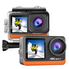 AUSEK 4K Sports Camera 2.0\ Touch Screen with accessories Waterproof Action Camera HD Motorcycle Recorder Outdoor Riding Anti-Shake Diving Camera