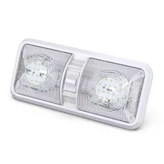 12V 7.5W LED RV Light Camping Light RV LED Light Interior Lamp Ceiling Dome Light with Switch for RV Camper Trailer Boat Car