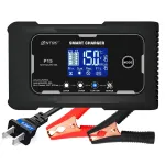 HTRC P15 12V/15A 24V/10A Car Motorcycle Battery Charger Lead-Acid Battery AGM Intelligent Repair Charger Overcurrent Protection Dual Mode Charging