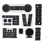 8PCS Car Matte Black Worn Button Repair Kit Stickers Decals For VW Volkswagen Touareg 2004 -2009