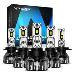 NOVSIGHT A500-T2 160W High Power 2PCS 33,000LM DC9-32V Car LED Headlights 6500K Cool White IP68 Waterproof