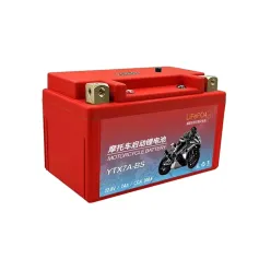 JSDSOLAR YTX7A-BS 12.8V 7Ah motociklo akumuliatorius LiFePO4 300 CCA įmontuota BMS ličio baterija