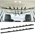 2x Vehicle Fishing Rod Rack Holder Straps Adjustable 30 to 54\\ Roof Fishing Pole Storage Carrier Belt 5 Rods for SUV Truck Van