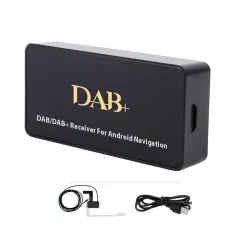 YUEHOO DAB-004 DAB+ Antenna for Android Car Radio With USB Adapter GPS Stereo DAB Receiver Player Automatic Scan Support Channel List LOGO