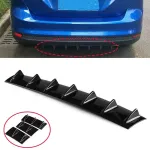 3pcs سێت سپۆیلەر General Shark Fin Kit 3-Section Universal Universal Bumper Back-Lip 7-Fin Diffuser Anti-Collision for BMW E60 E46 E90 F10 for Audi A4 B8 A6