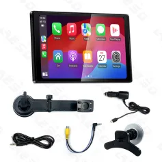 LAESD 8 inch Car Central Control Navigation Bluetooth Wireless Carplay Portable Screen HD Smart Interconnected Car Navigation