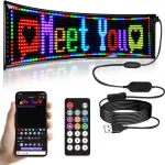 LED Car sign, programmable LED sign, Flexible Matrix panel by Bluetooth APP, Bright scrolling LED sign, LED Display and Sign board for store, shop, bar and business areas