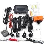 Car 4 Probe Pure Buzzer Car Without Display Reversing Radar Sensor Car Backing-up Radar Sensor System 22mm Reversing Radar Audible Warning Indicator Probe System