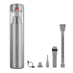 Mini Vacuum Cleaner & Air Purifier & Hand Pump 3-in-1 Cordless Handheld Vacuum Cleaner, 3 Types of Crevice Nozzles for Car Home Dual-Purpose for Blowing And Suction