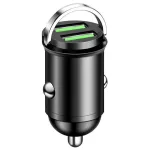 200W Dual USB Car Charger Fast Charging for iPhone QC3.0 Mini USB Car Phone Charger for Xiaomi for Samsung Huawei Honor