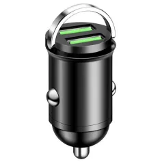 200W Dual USB Car Charger Fast Charging for iPhone QC3.0 Mini USB Car Phone Charger for Xiaomi for Samsung Huawei Honor