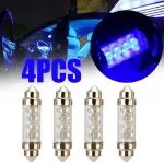 4-Pack 39mm/41mm/42mm Double Tip 8LEDs Car LED Reading Light License Plate Light Trunk Light Bulbs