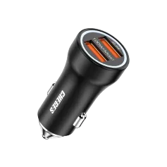 CGS-01 12-24V Dual USB Car Charger 100W+22.5W for Mobil Tablet Charging Compatible with for Huawei for Xiaomi for Samsung