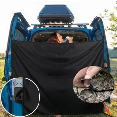 180x230cm Camper Van Barn Door Privacy Curtains Cover With Hooks Car Sunshade Sun Visor Blinds Cover for Outdoor Shower Curtain Heat Protection