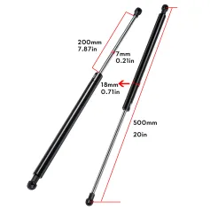 Pair 500mm 300N Universal Car Gas Struts Spring Kit For Car Boat