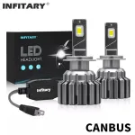 Infitary LED Car Truck Headlights Bulbs 130W 5600LM 12V 24V H7 H4 On Auto Lamps Super Bright Light