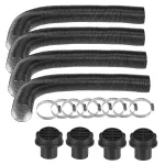 4Pcs 42mm Heater Duct Pipe Tube Air Duct Vent For Air Diesel Heater 4 Holes