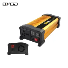 Inversor de energia solar de 1500 W de 12 V a 220-230 V com display digital e transformador de onda senoidal modificada por USB