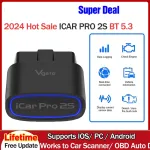 Vgate iCar Pro 2S ELM327 OBD-II Adapter Fast bluetooth V5.3 for Android/IOS/PC OBD2 Scanner Upgraded Version V2.3 Car Diagnostic Tool