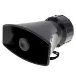 100W 7 Sound 12V 24V Car Police Vehicle Number Plate with Remote Control Warning Siren Horn for Car Truck Vehicle Motorcycle