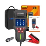 Konnwei KW700 12V 24V Car Truck Automotive Lead-Acid Battery Tester With Printer Battery Analyzer Cranking Test Charging Test 10-2000CCA Check Voltage CCA Internal Resistance SOC SOH