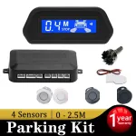 Car Parking Sensor With Auto Parktronic Reverse LED Monitor 4 Sensors Radar Detector System Backlight Display