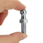 Universal Silver 2pcs Boot Bonnet Gas Strut End Fitting 10mm M8 Ball Pin Joint Valve Spring 