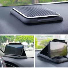 Console central do carro Suporte de navegação para celular Almofada antiderrapante Suporte para celular Painel de instrumentos Suporte para celular de carro