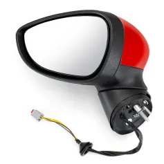 Gương cửa điện Wing Door sơn màu đỏ bên trái tài xế cho Ford Fiesta Mk7 2008-2012